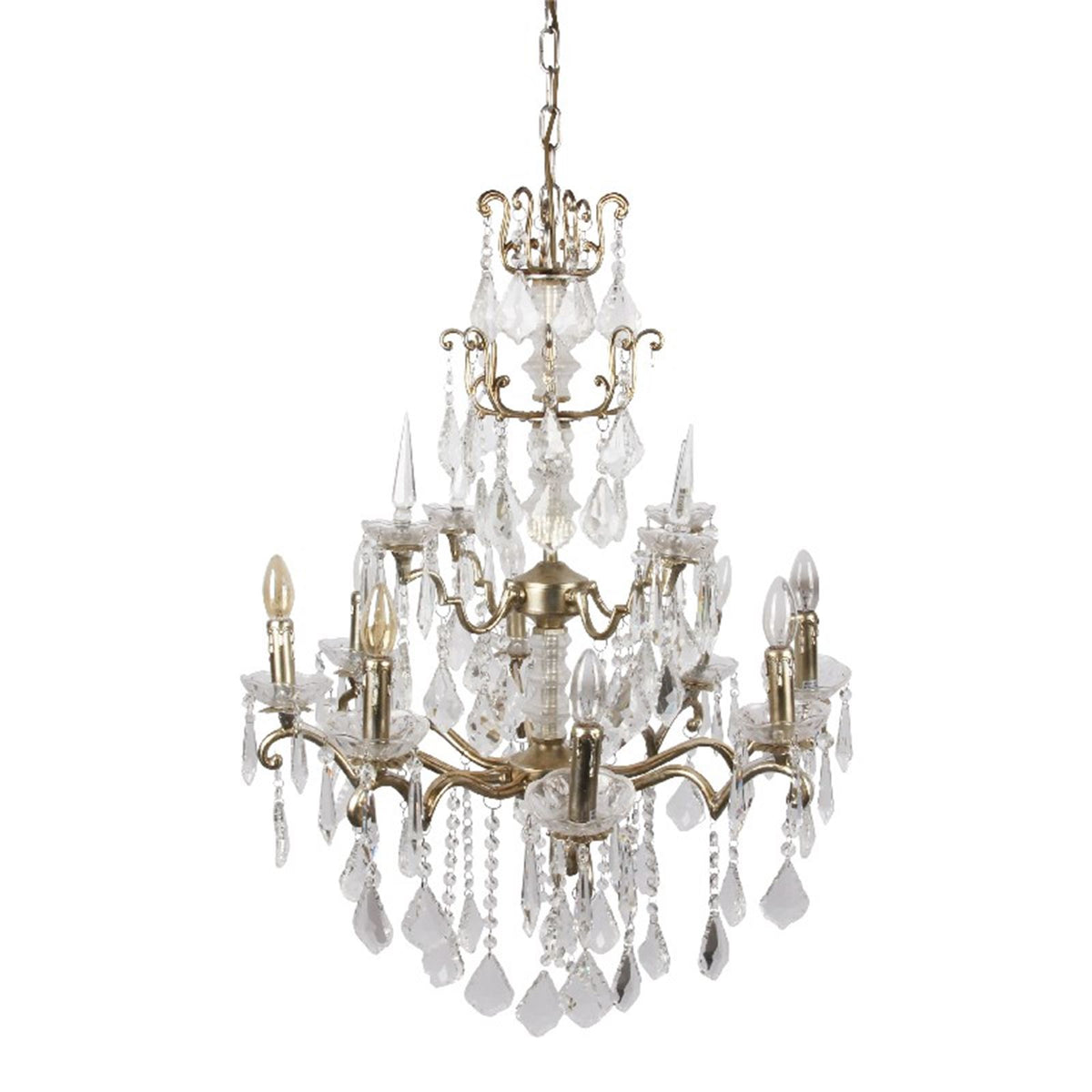 Baroque style chandelier 75cm 8 lamps
