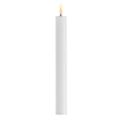 Hvide indendørs Kronelys 2 stk 24 cm