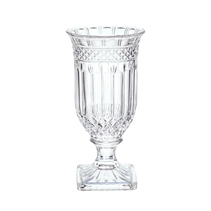 Glas vase med mønster 32.5x16cm