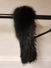 Acacia - Fur Collar In Raccoon Black