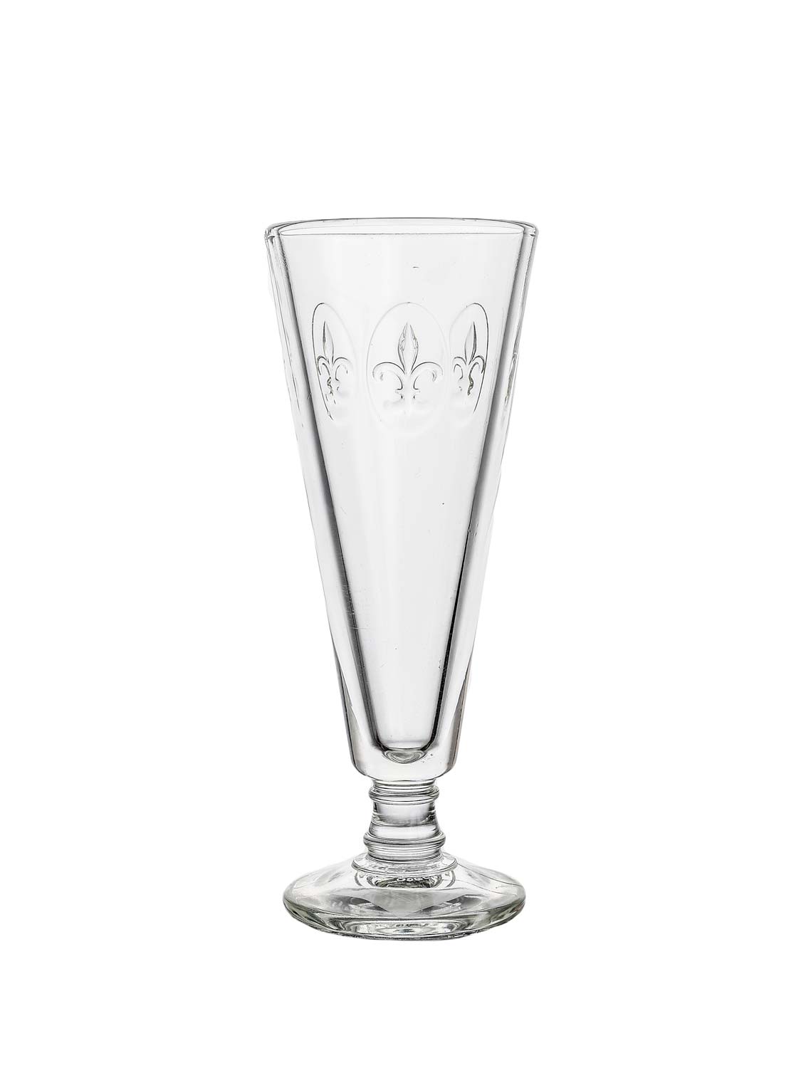 Champagne glass with lily H16cm D7cm