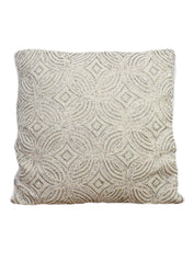 Cream-colored pillow w / embroidery 45x45cm