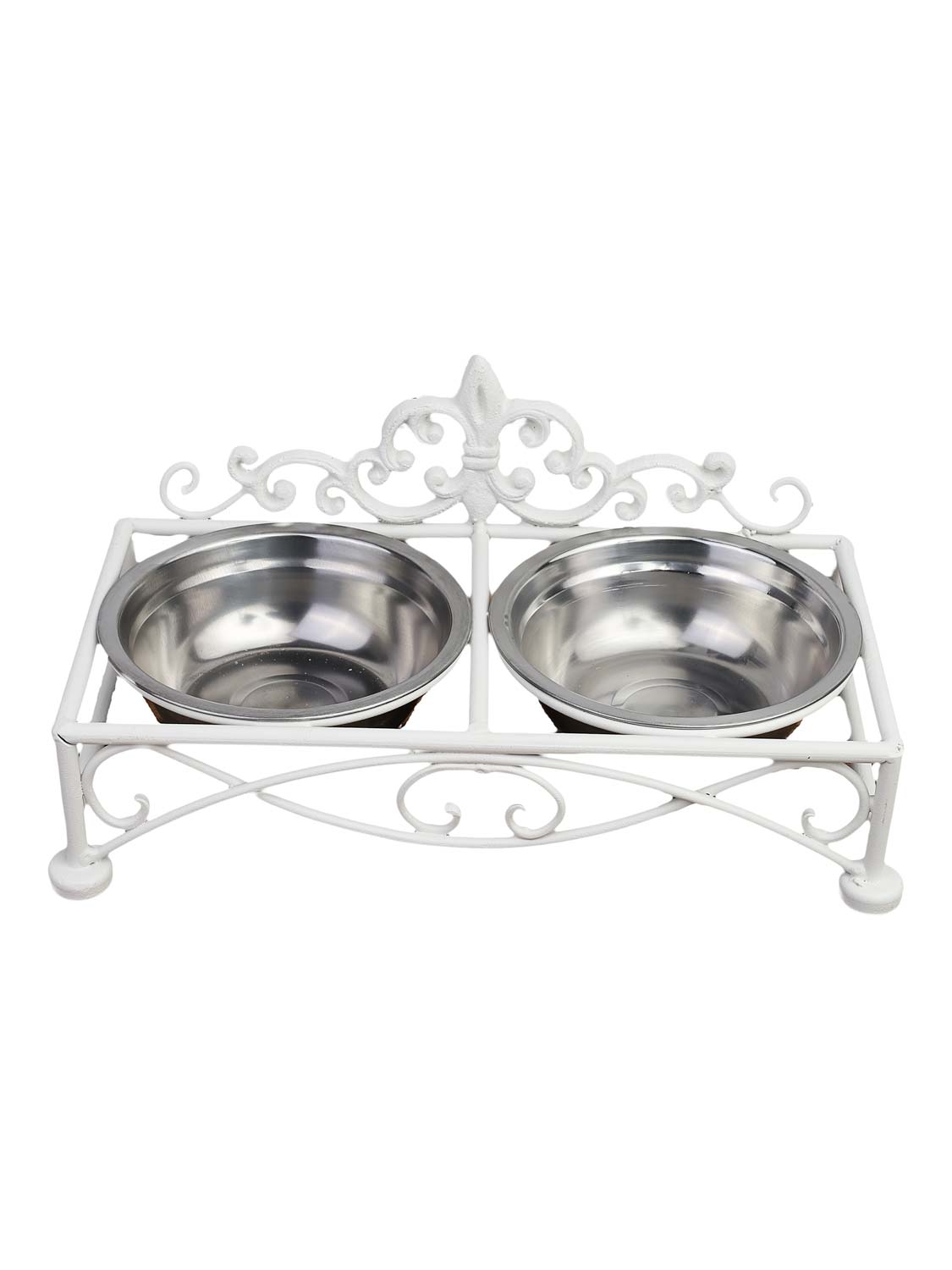 Large animal bowl feet and water tray white