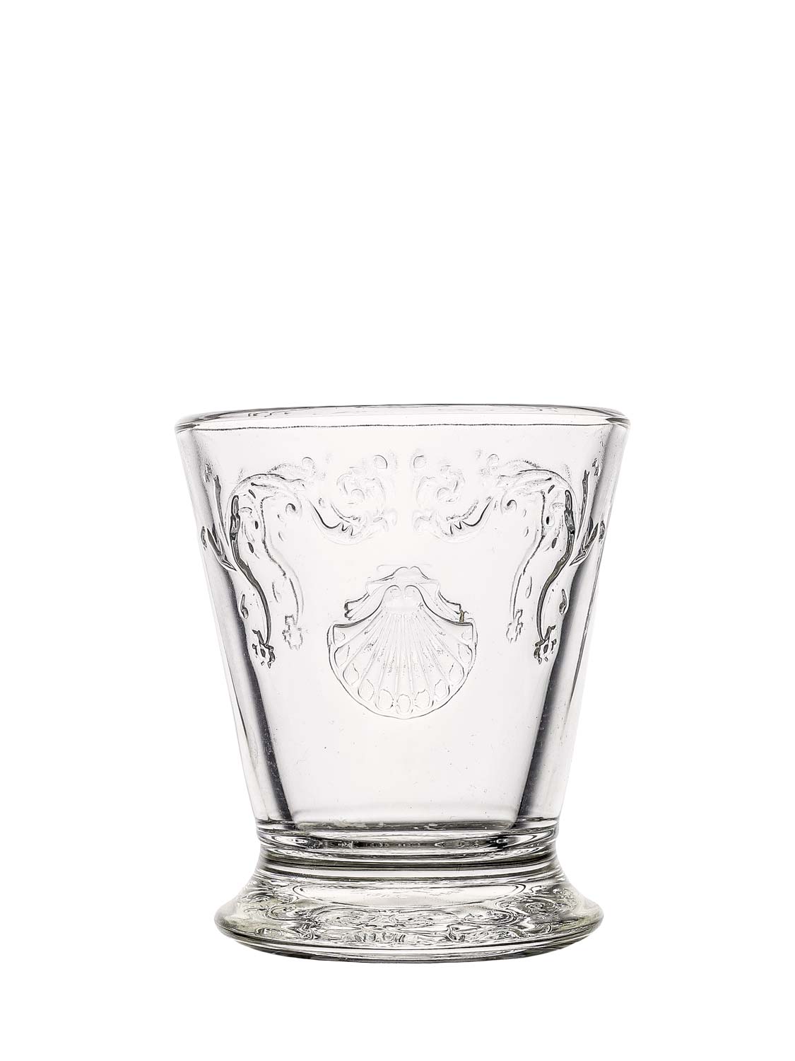 Small drinking glass with decoration