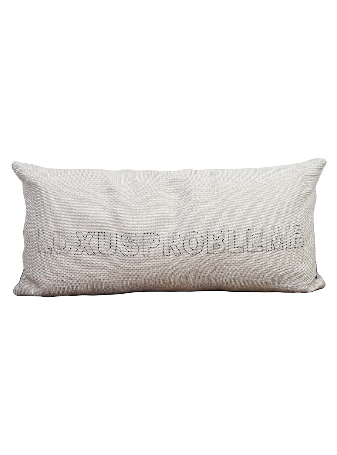 Pillow with bling bling luxury problems