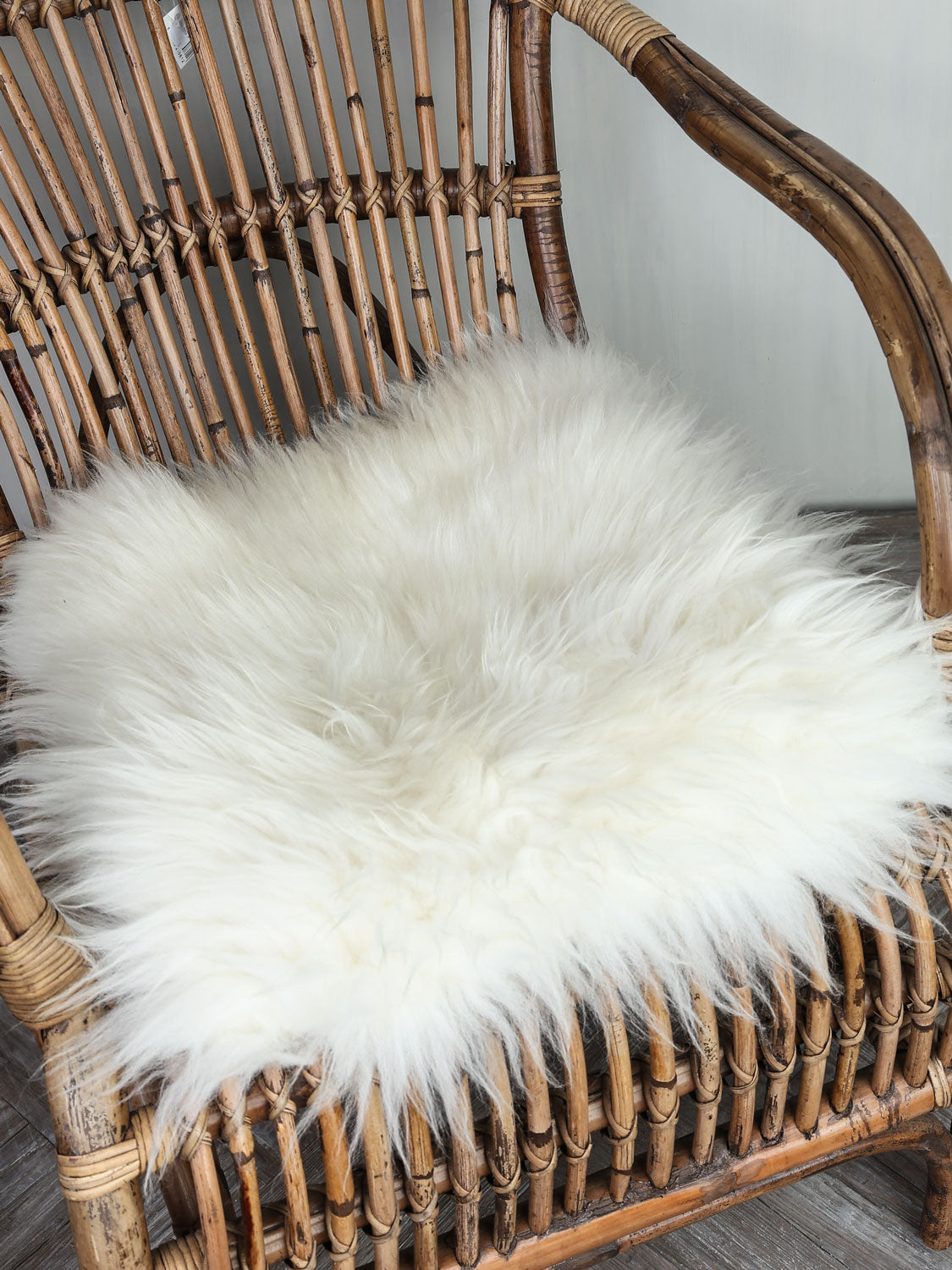 Lambskin for chair white