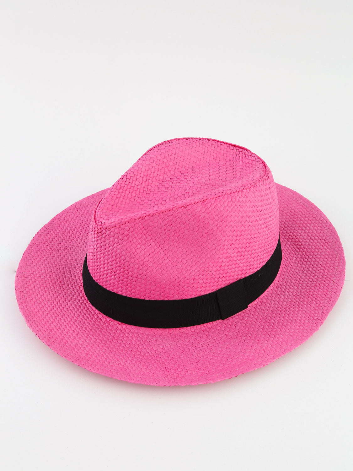 Birago - Hat With Black Ribbon Pink