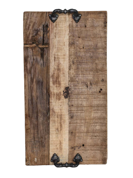 Tray w / handle wood 55x30x2