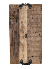 Tray w / handle wood 55x30x2