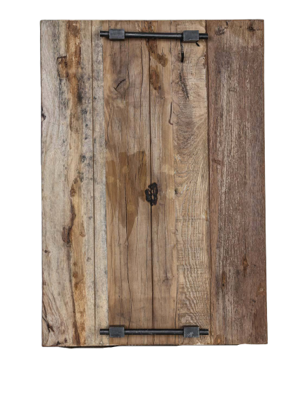 Tray w / handle wood 65x45x7
