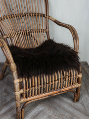 Lambskin for chair brown