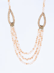 Necklace pearls gold bling