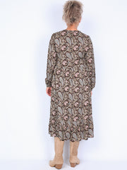 Soyaconcept viscose dress with floral pattern