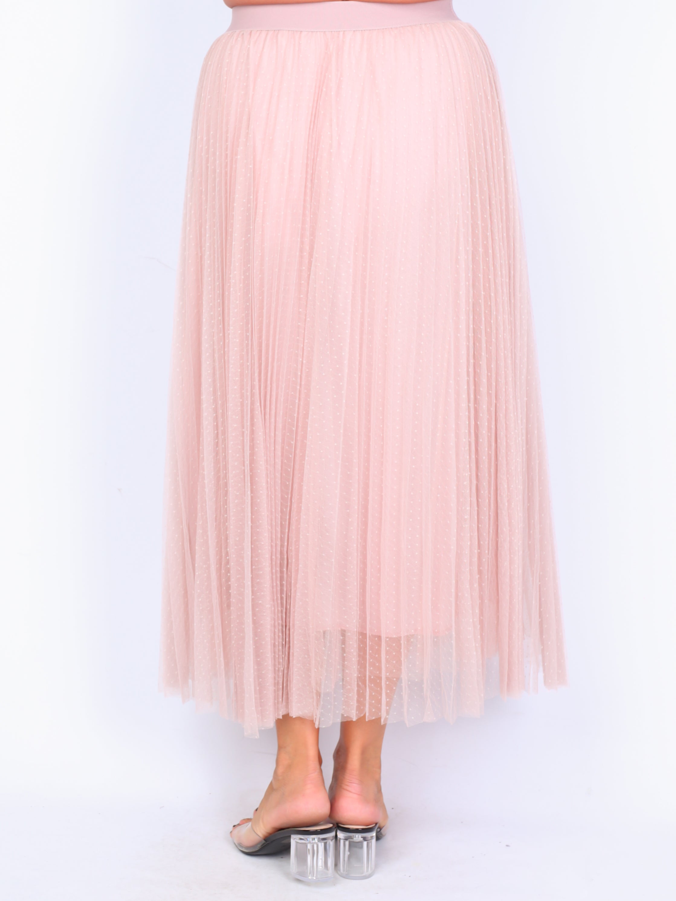 Tulle skirt with dots