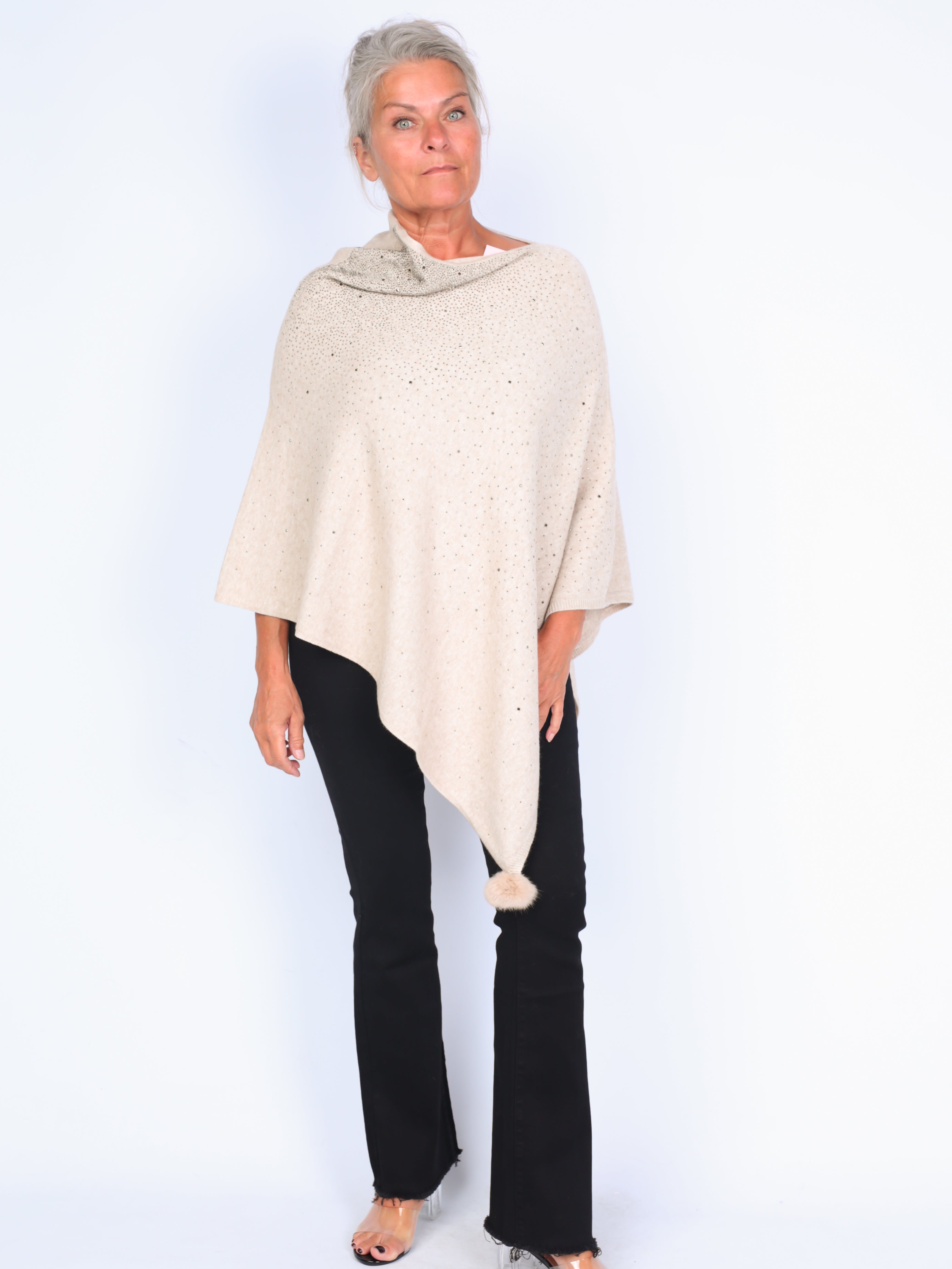 Krone 1 poncho with bling