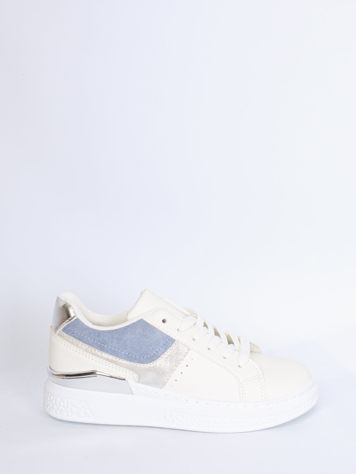 Sneakers with silver detail blue