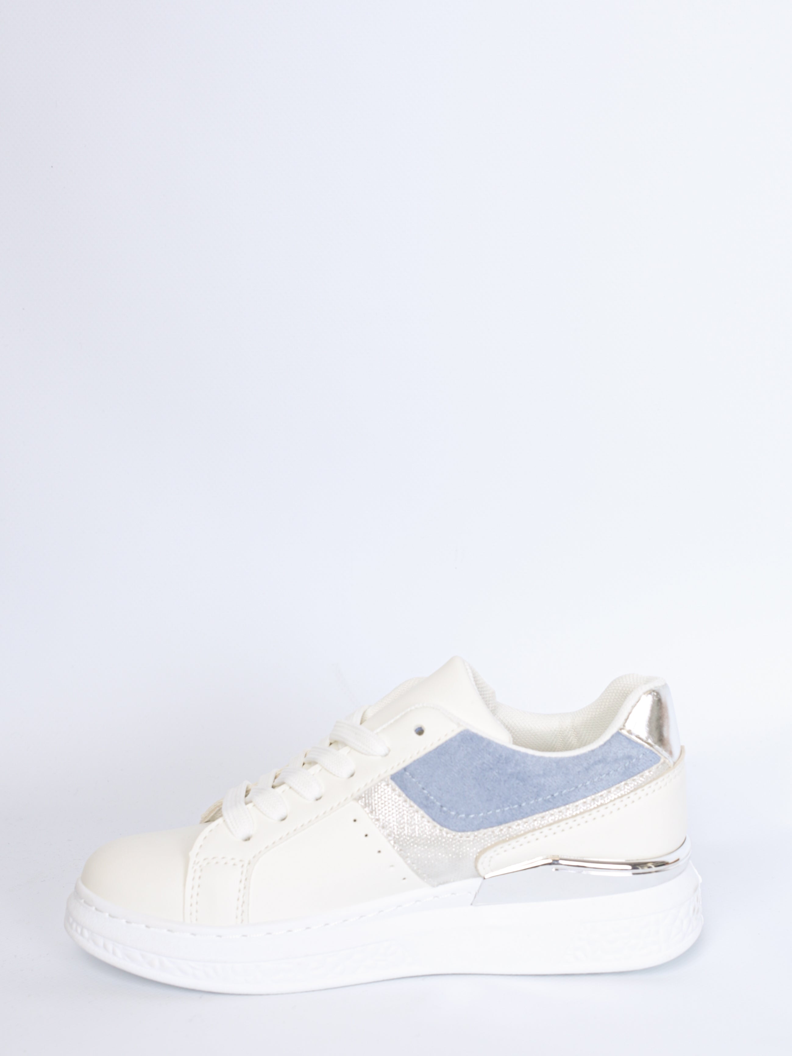 Sneakers with silver detail blue
