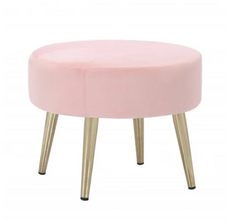 Small stool with gold legs 50 x 50 x 40 cm