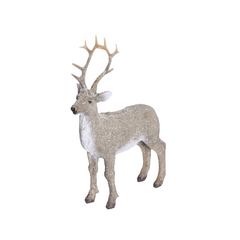 Polyresin reindeer sculpture 18x8x21.5 cm