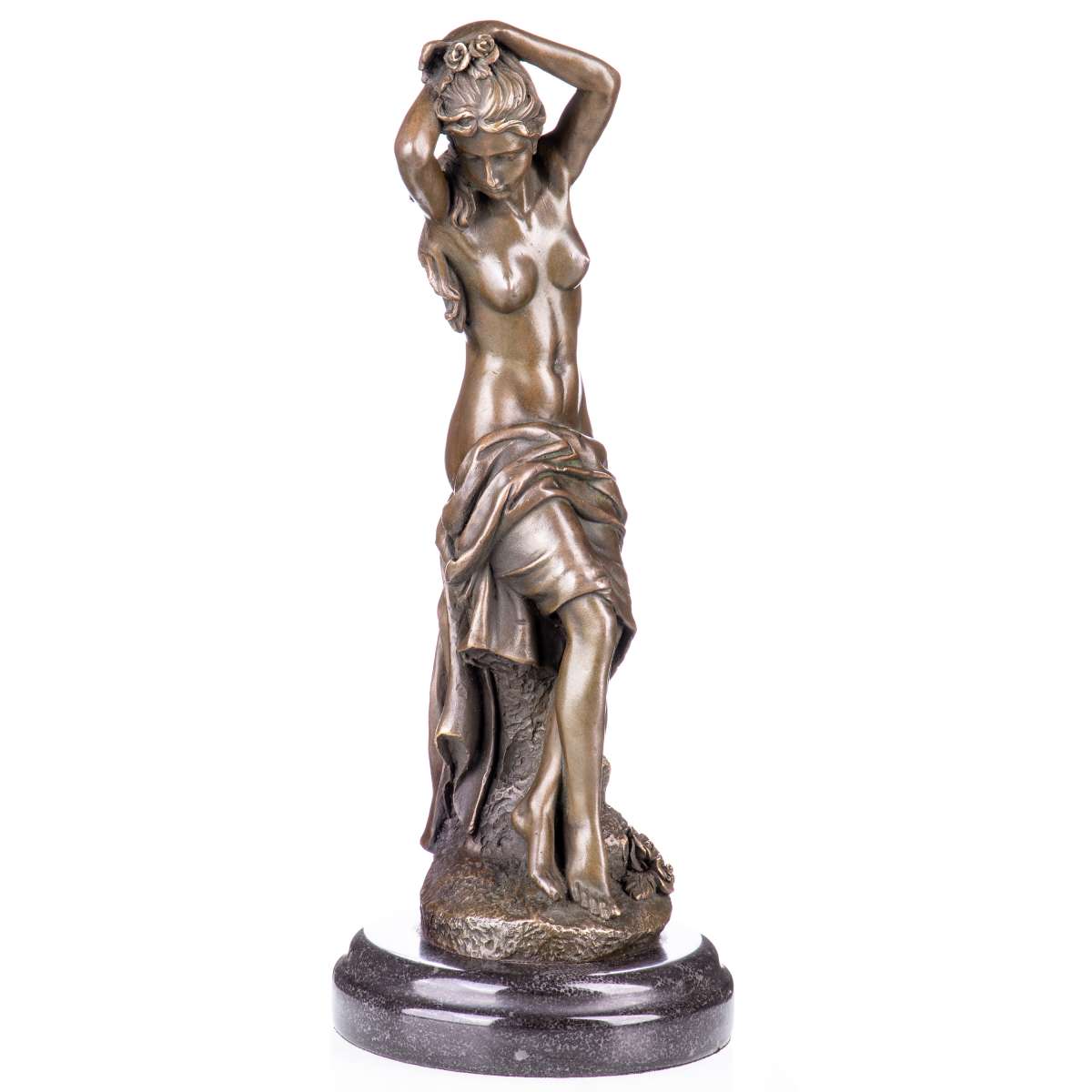 Bronze female figure 30x12x12cm