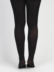 Abia - Sorte Nylonstrømper Med Sorte Sten - Krone 1