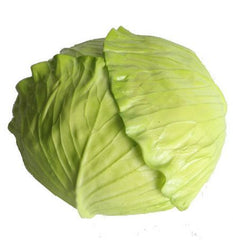 Artificial white cabbage 15cm green