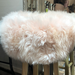 SPECIAL New Zealand Sheepskin, Stool Cover, D35 x H17 cm