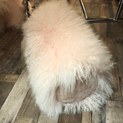 Special Cushion, Bolster Collection, Tibetan Sheepskin, Ø 20, L 52 cm.