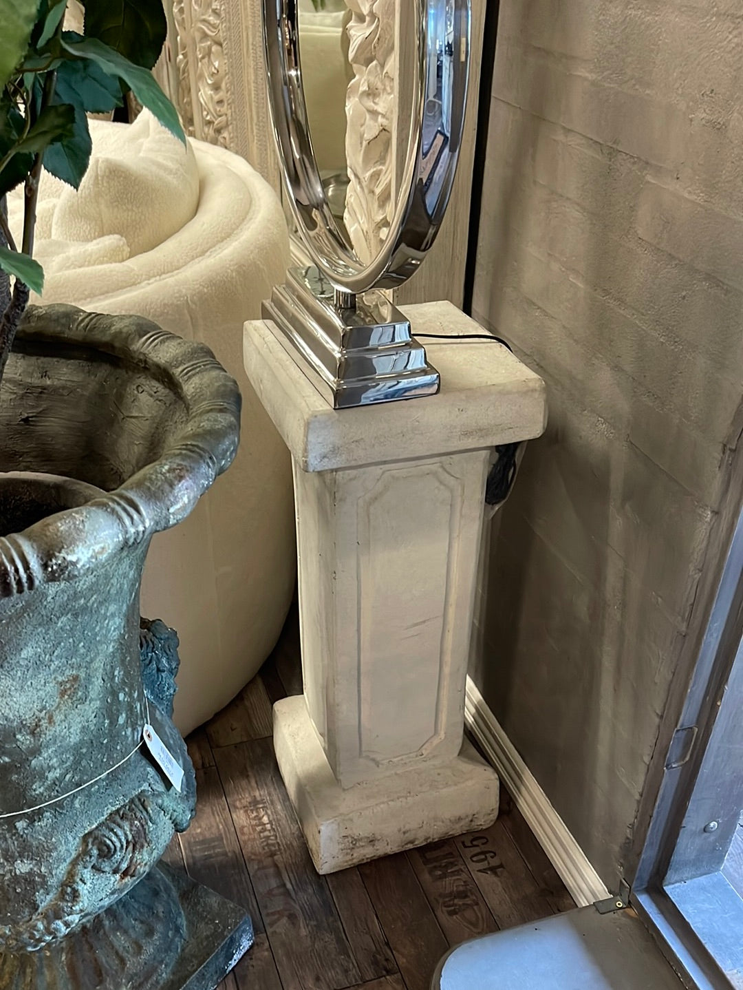 Cream colored column