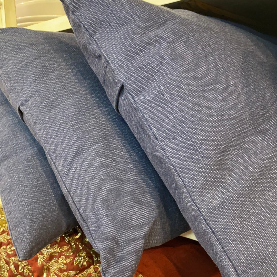 Blue pillows