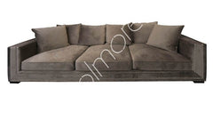 Sofa Venice taupe velor 250x106x64cm