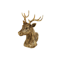 Reindeer gold with glitter 16x13xh21cm