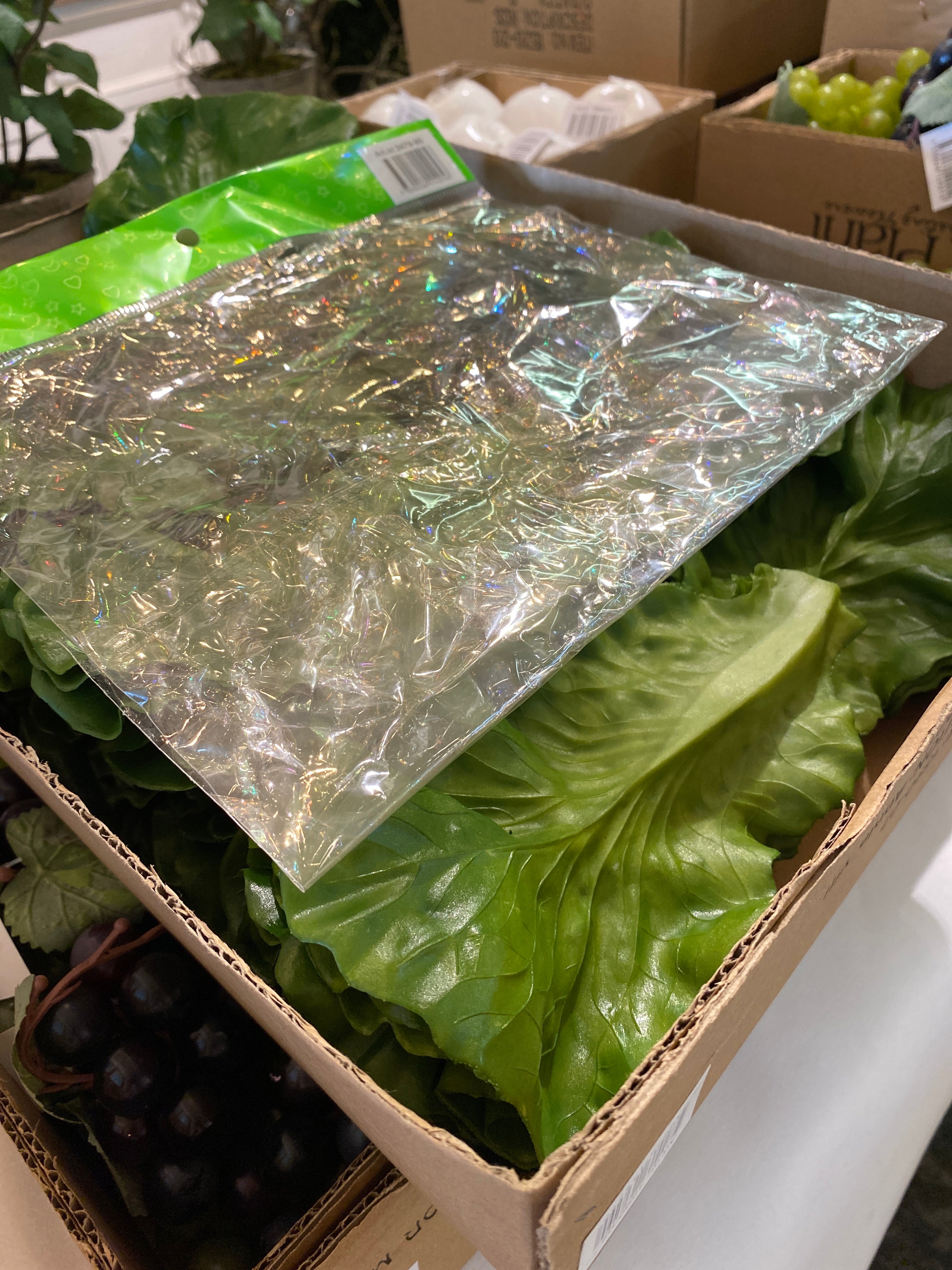 Artificial lettuce leaf 16cm