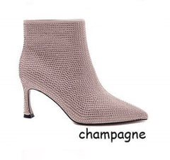 Bling støvle champagne