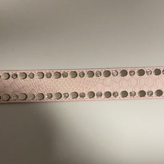 Pink belt with studs and stones