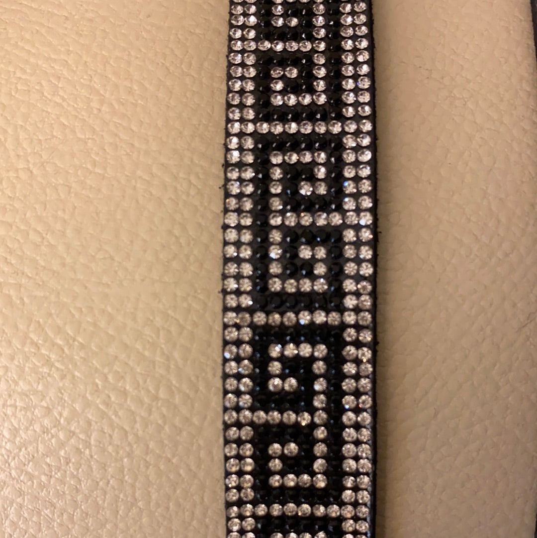 Belt with bling pattern
