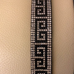 Belt with bling pattern