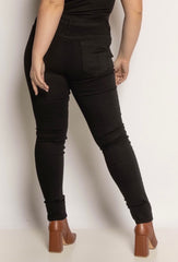 Jeans with classic fit plus size black