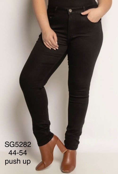 Jeans classic fit plus size black