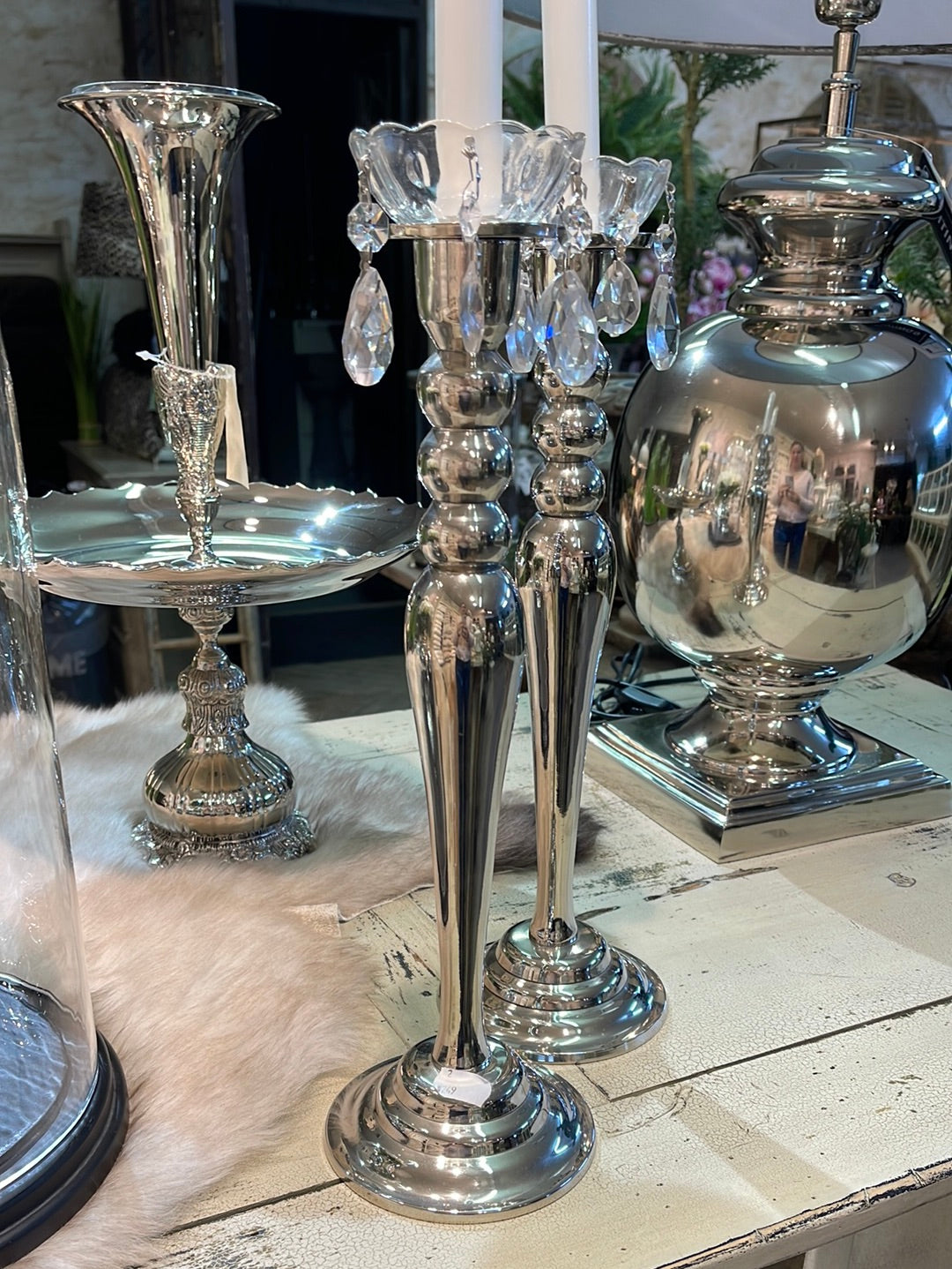 Silver candlestick