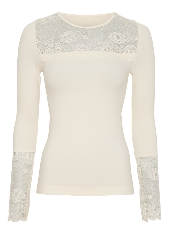 Tim &amp; Simonsen Nancy Blouse lace chest LS