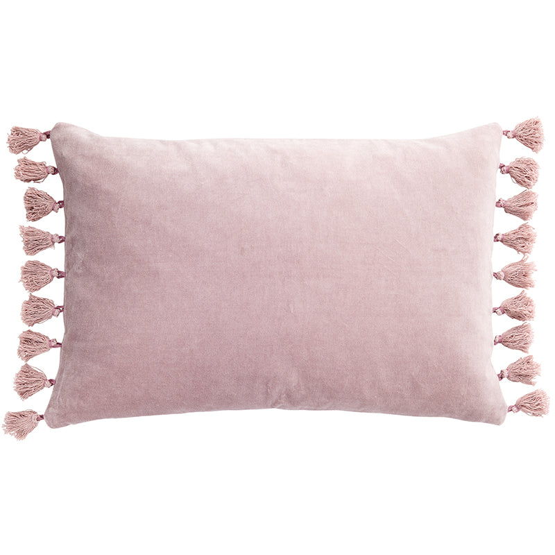 LILAC VELVET TASSEL CUSHION