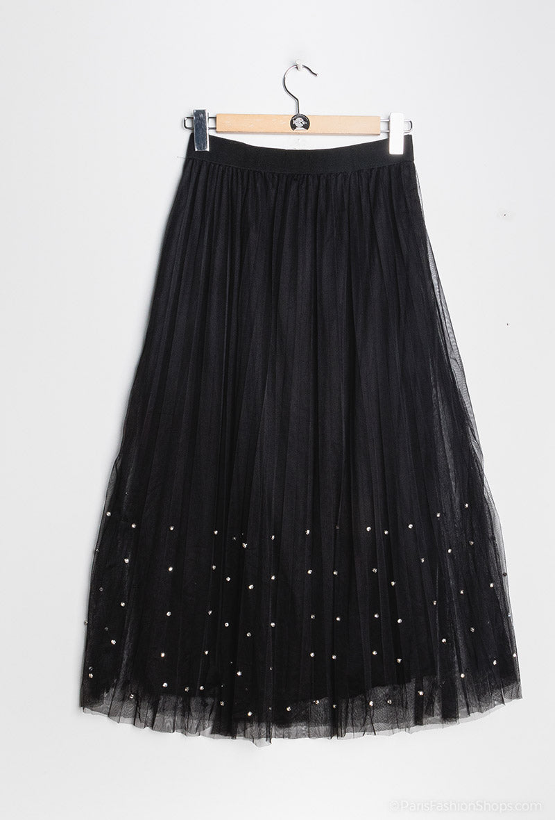 Tulle skirt with bling