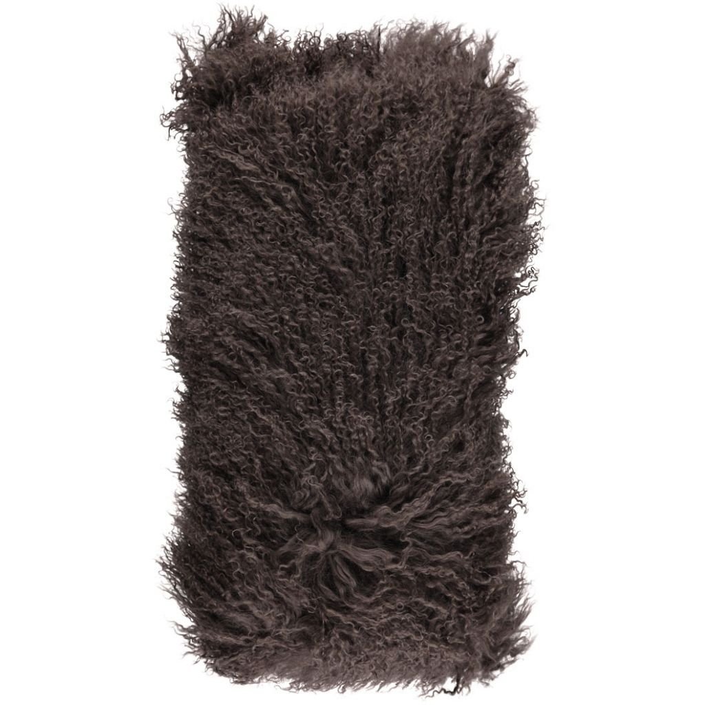 Cushion of Tibetan Sheepskin, 28x56 cm