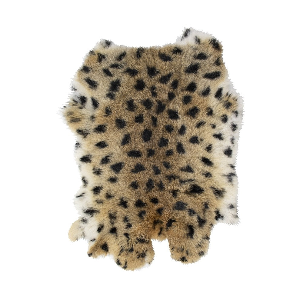 Panther rabbit skin for decoration 40x30x2cm