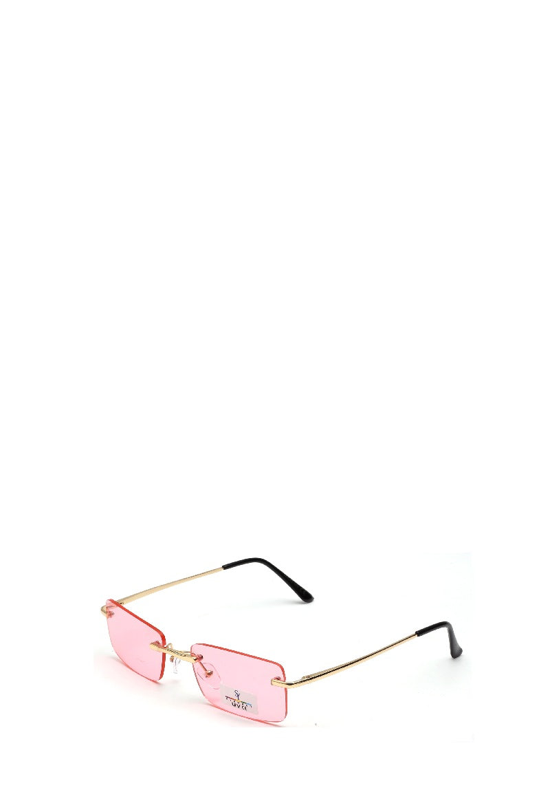 Sunglasses oblong with colored lenses