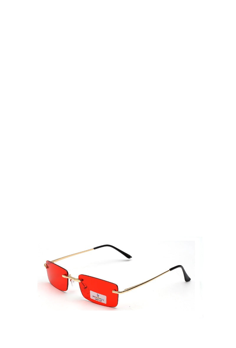 Sunglasses oblong with colored lenses