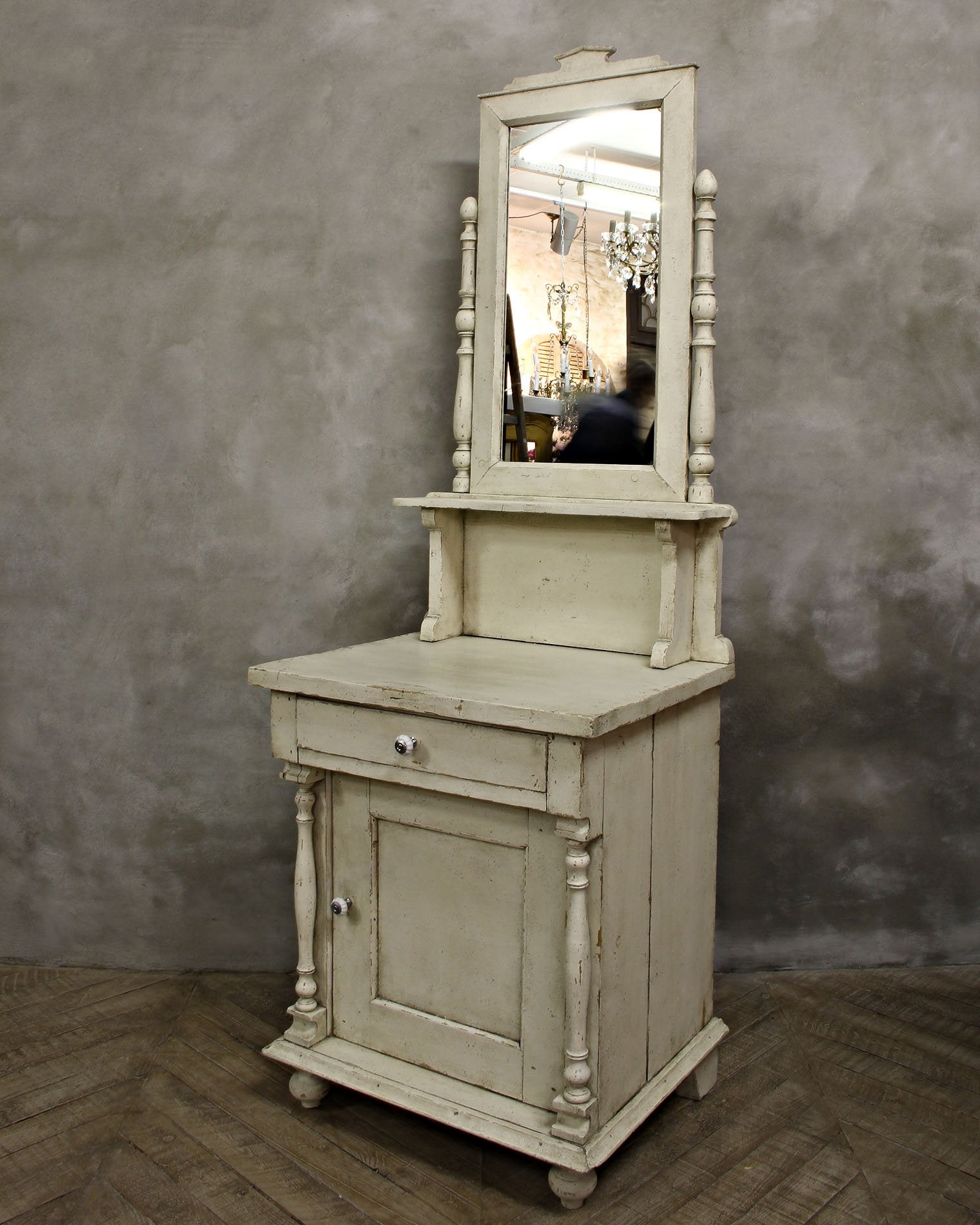 Dressing table with mirror,