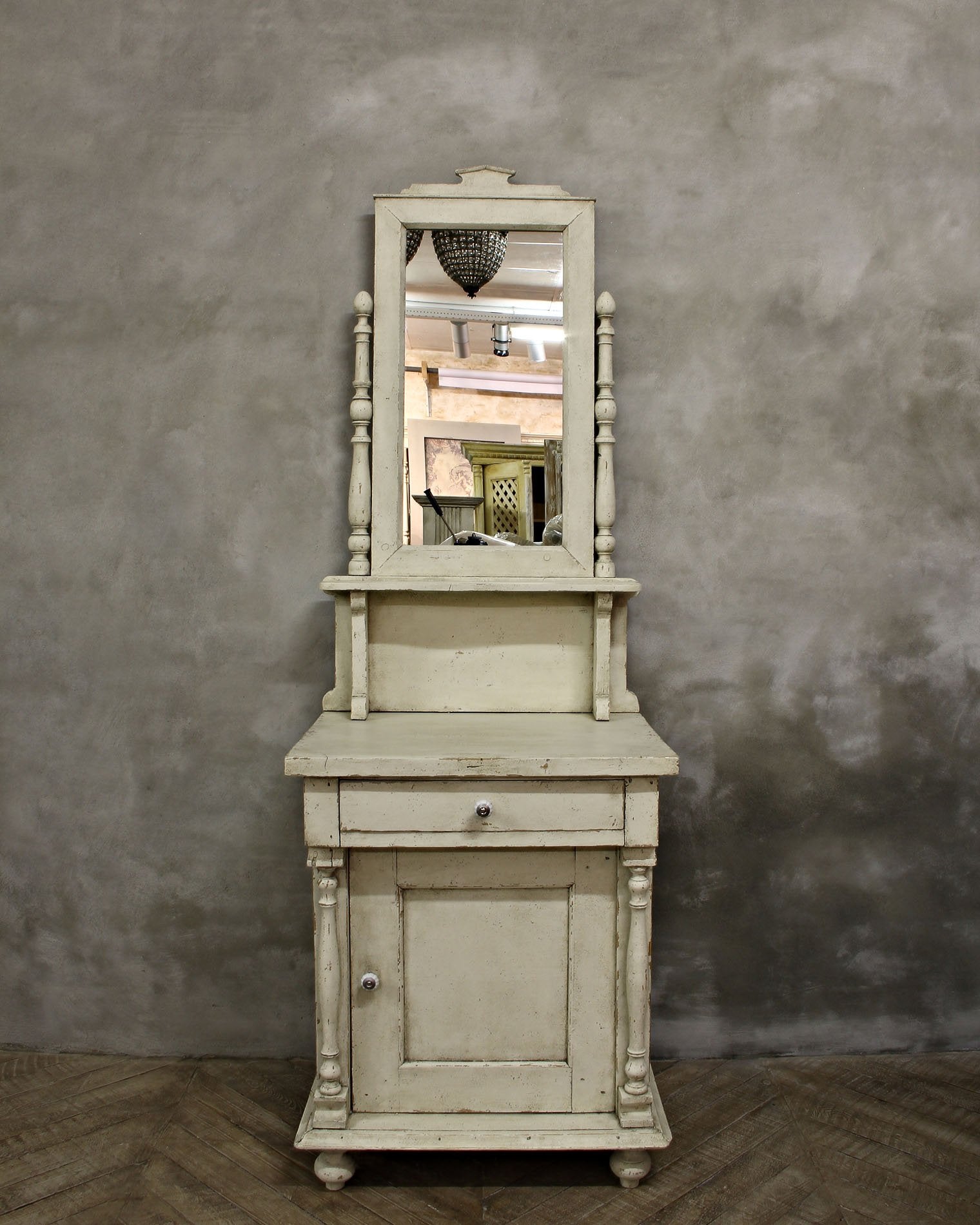 Dressing table with mirror,