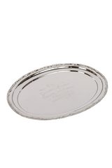 Tray oval w / border 41 x31 x2